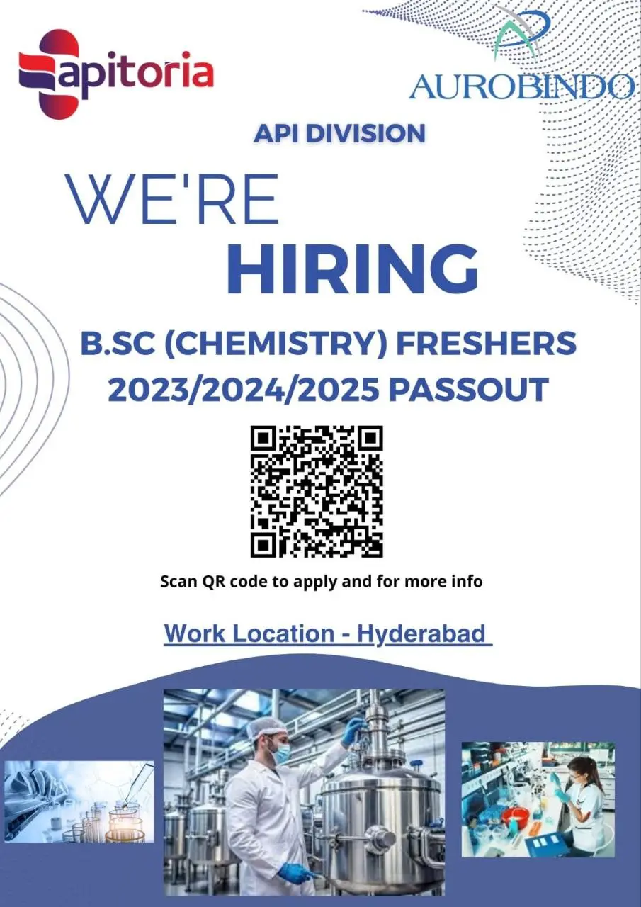 Aurobindo Pharma Hiring API Division 2 Aurobindo Pharma Hiring API Division