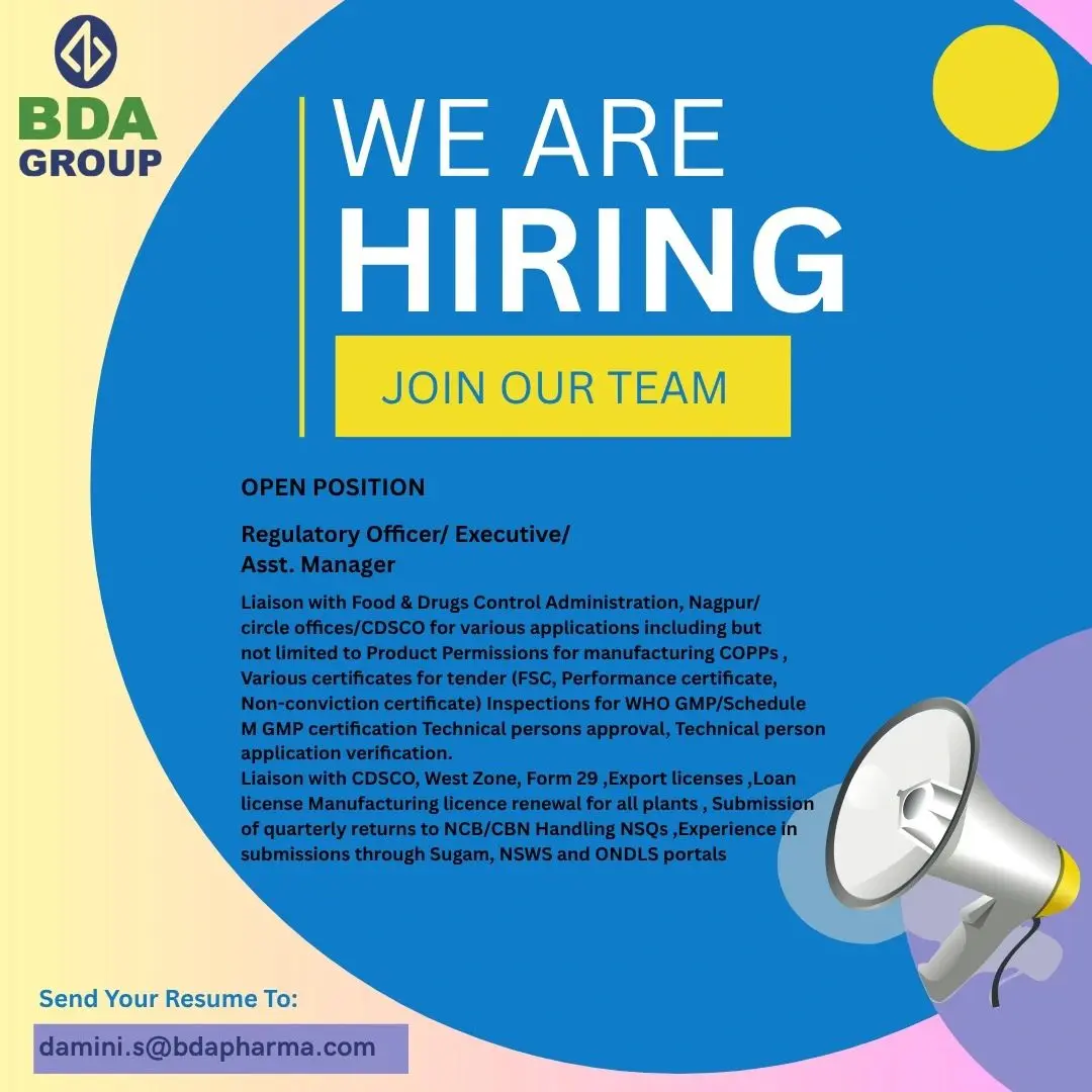 BDA Group Hiring Regulatory Officer, Executive, Asst. Manager 3 BDA Group Hiring Regulatory Officer, Executive, Asst. Manager