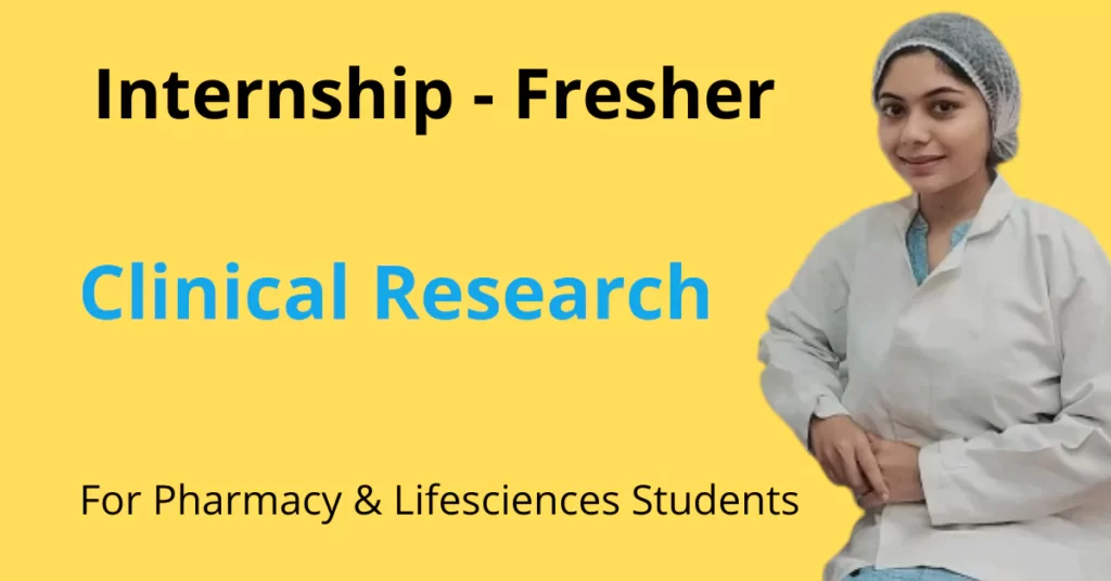 Clinical Research Internship Opportunity for Pharmacy & Lifesciences Candidates at Odisha