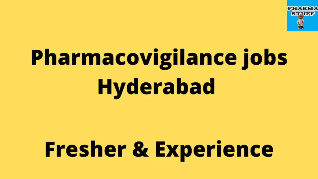 pharmacovigilance scientist Openings in Hyderabad - PV