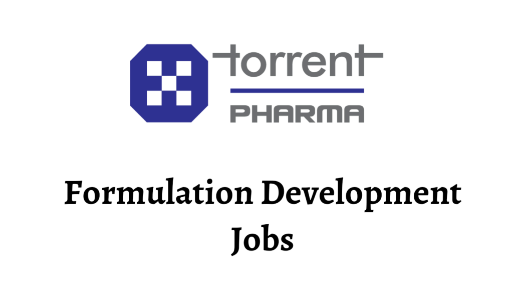 torrent pharma formulation development executive scientist role