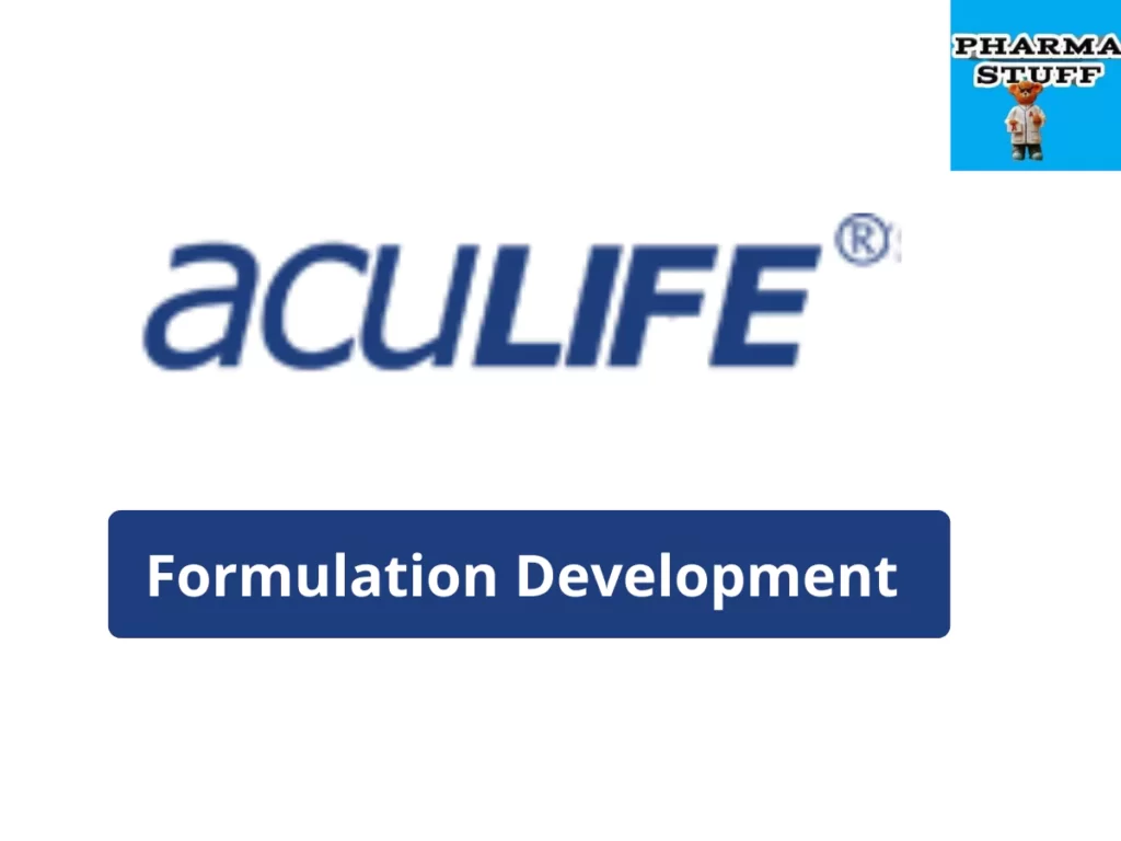 Aculife Hiring for Formulation & Development - AGM, DGM Positions 3 Aculife Healthcare Hiring Formulation Development Professionals