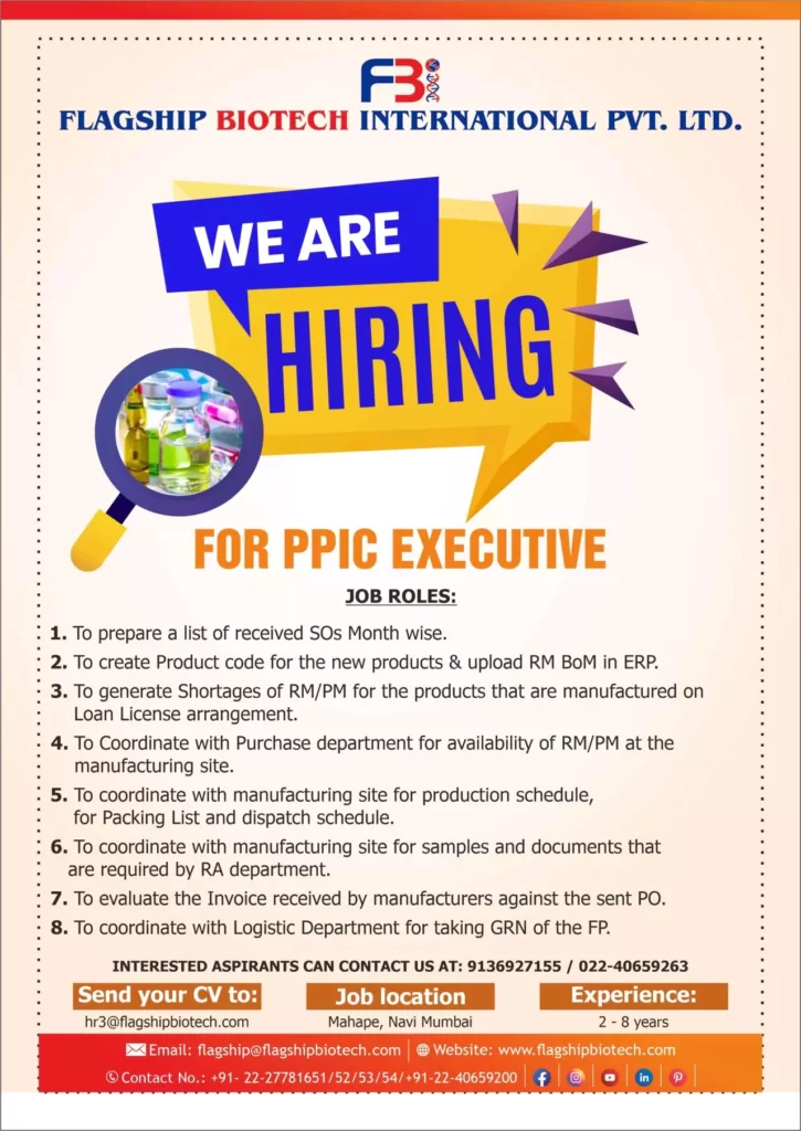 Flagship Biotech - Hiring PPIC Executive