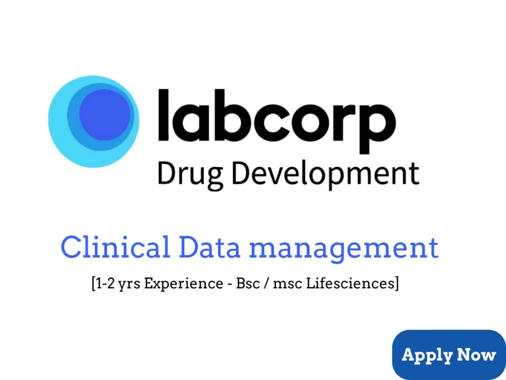 labcorp clinical data manager vacancies bangalore bsc msc lifesciences