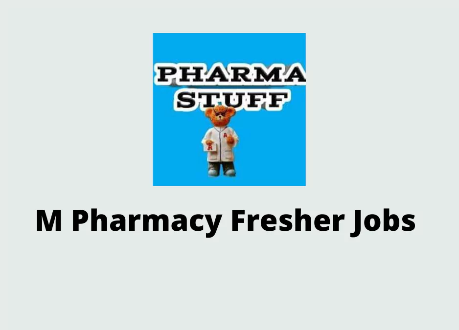 M pharmacy Fresher Vacancies - Trainee - Indore