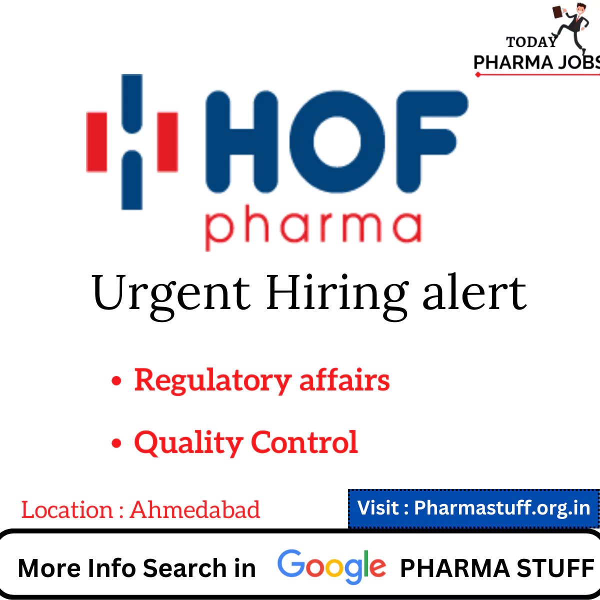 Regulatory affairs, QC & Production Job Openings - Ahmedabad 2 Regulatory affairs, QC & Production Job Openings - Ahmedabad