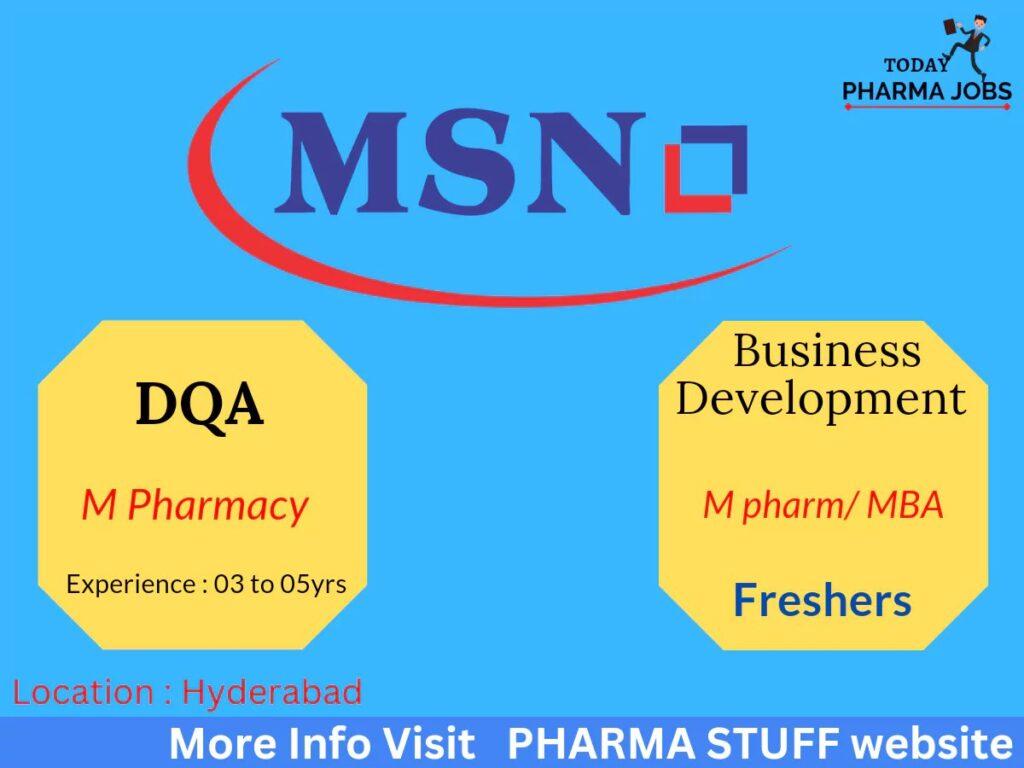 msn laboratories job vacancies 4580916539709959953.