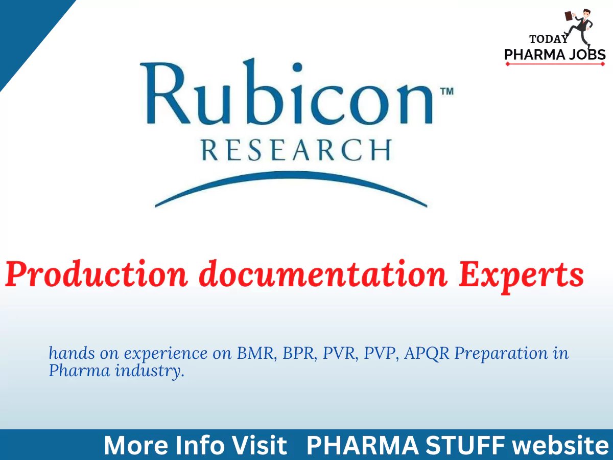 rubicon research jobs production documentation