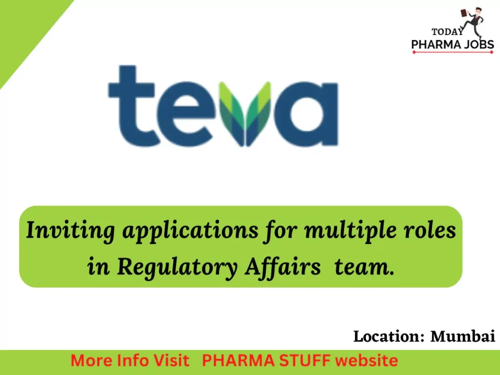 inviting applications for multiple roles regulatory affairs1265788120008335095