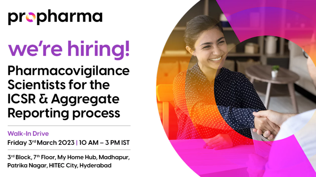 pharmacovigilance walkins in hyderabad