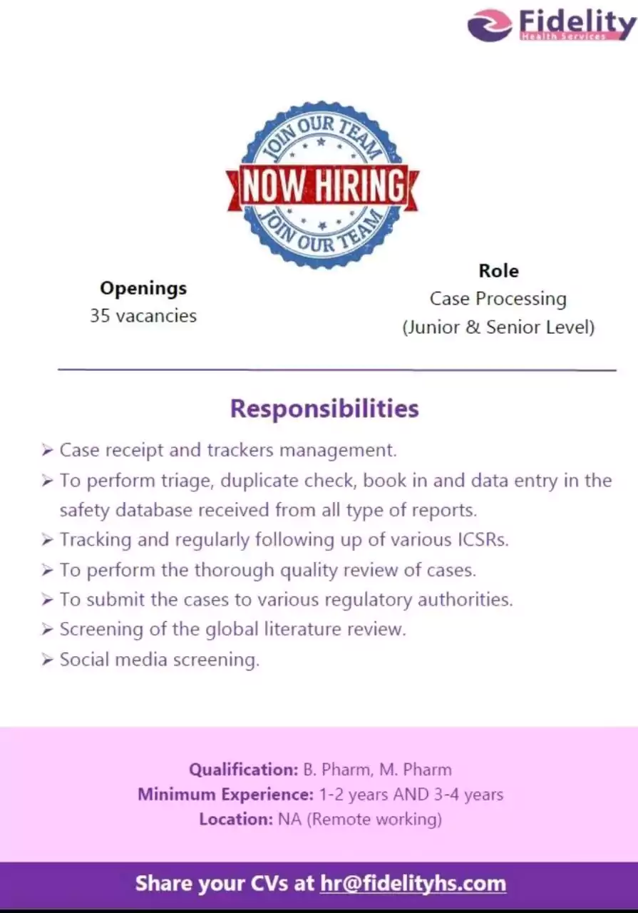 35+ Pharmacovigilance work from home opportunities 2 35+ Pharmacovigilance work from home opportunities