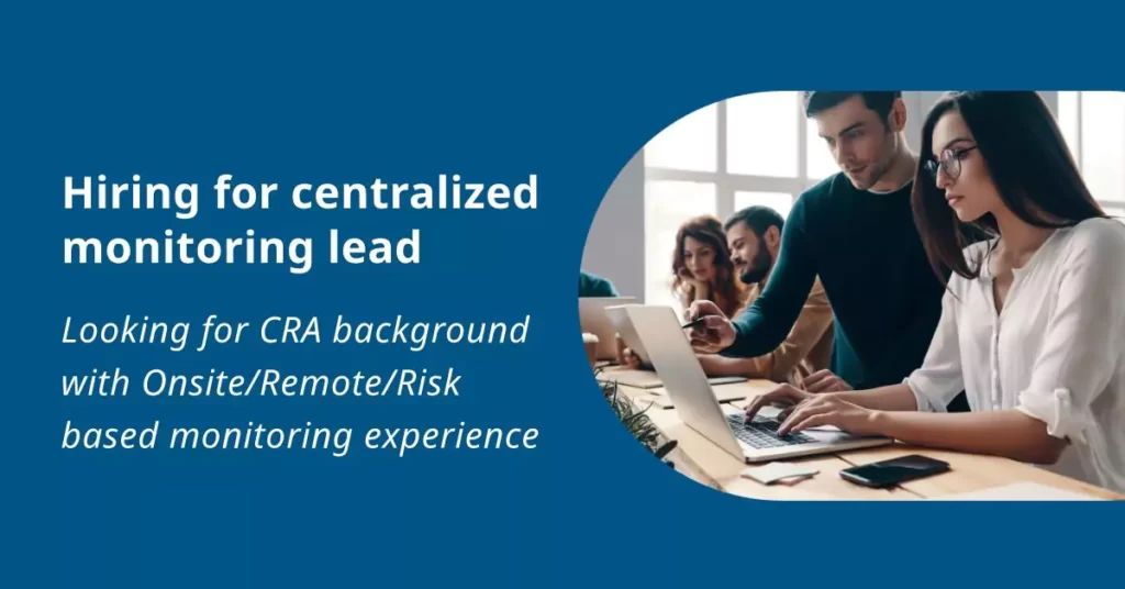 IQVIA Hiring Associate Centralized Monitoring Lead