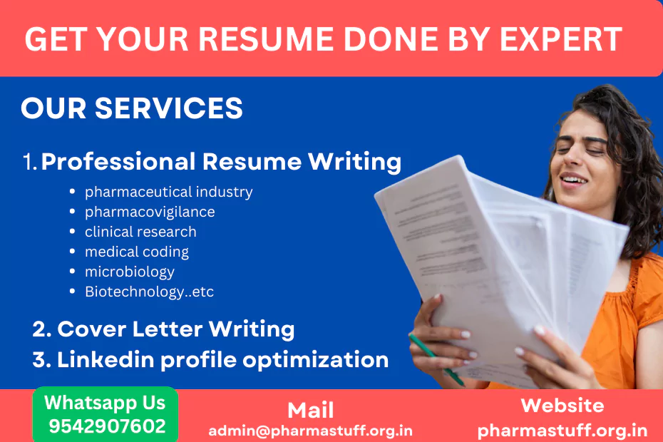 Resume Writing Services for pharma/medical/Lifesciences Candidates 