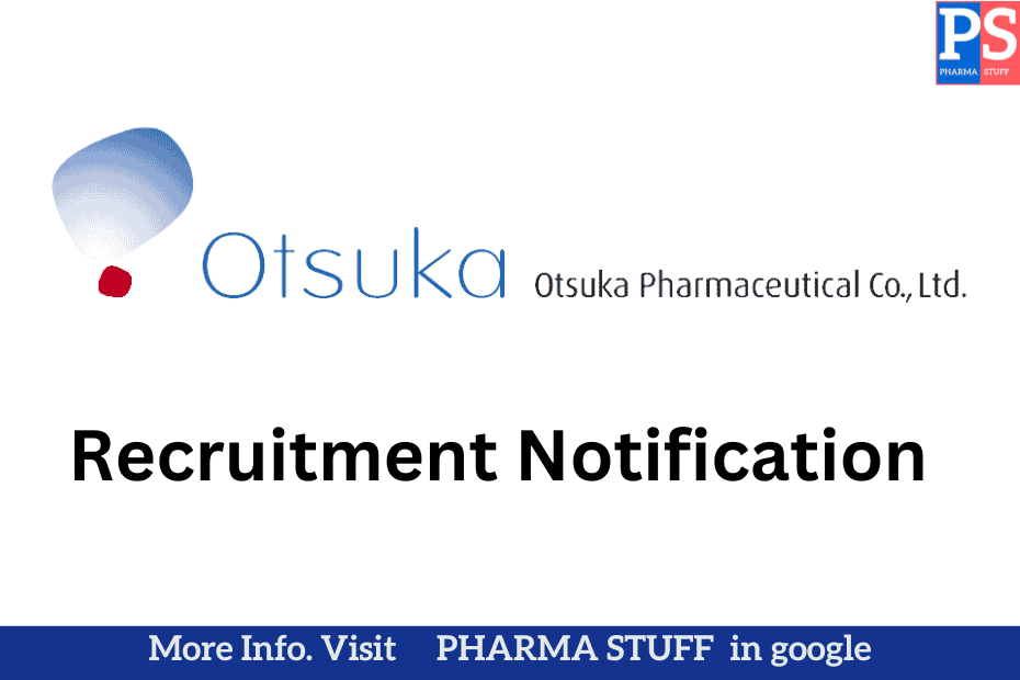 Otsuka Pharmaceutical Walk-in Drive: Multiple roles in QA/QC-Chemical Analysis