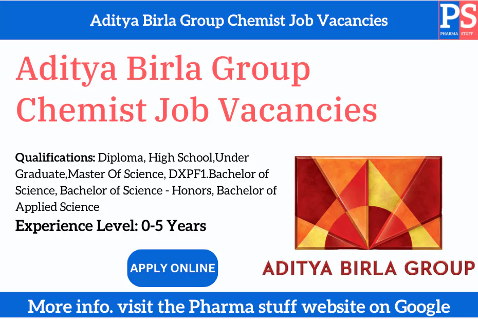 Aditya Birla Group Chemist Job Vacancies