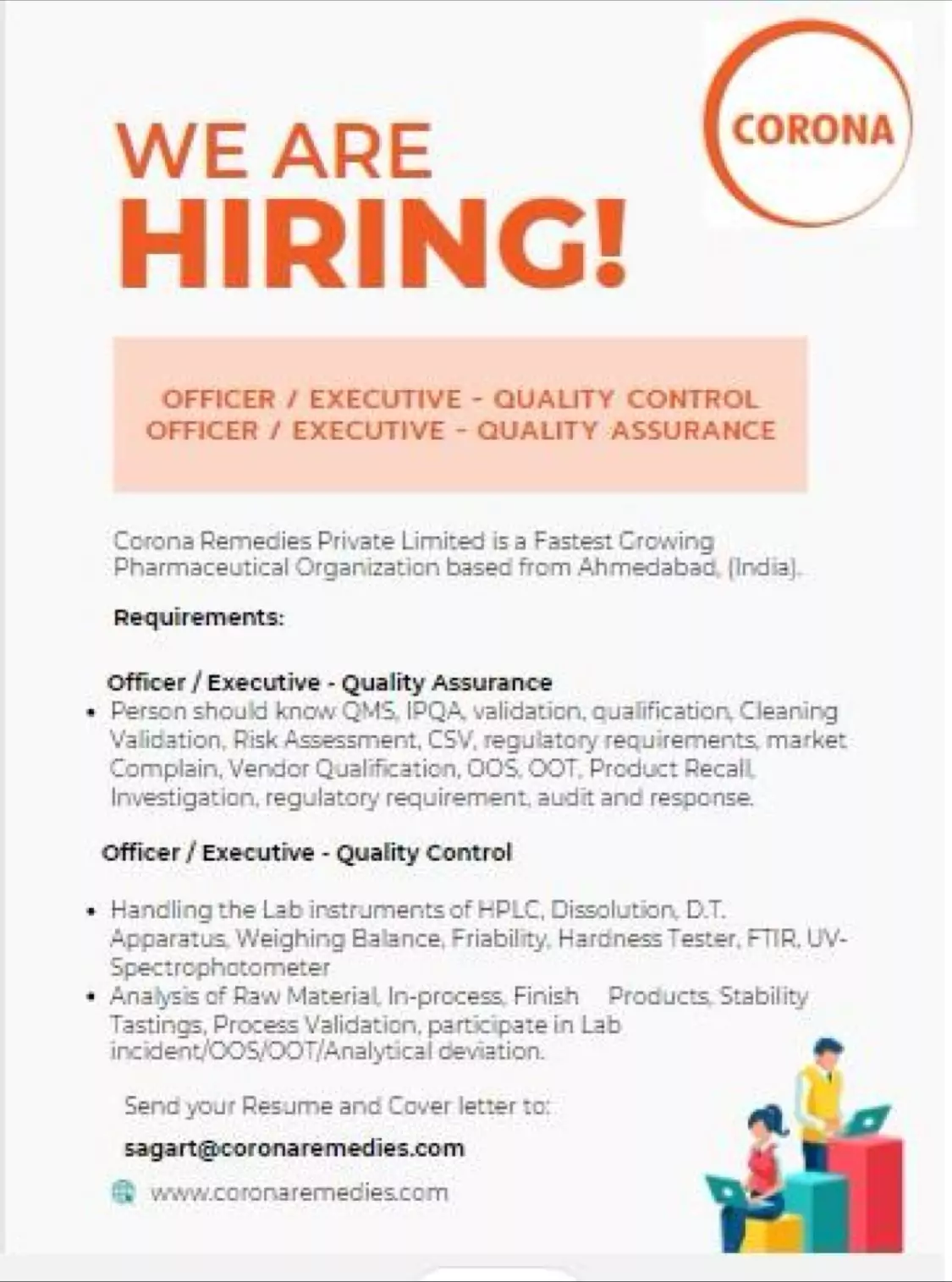 Quality Assurance and Control Jobs at Corona Remedies 2 Quality Assurance and Control Jobs at Corona Remedies