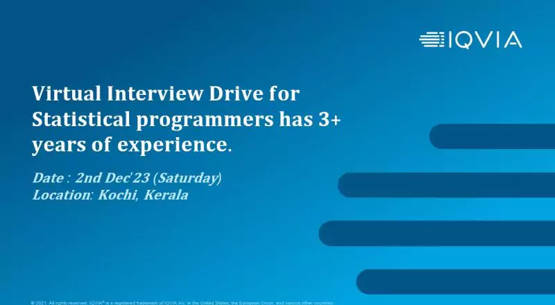 IQVIA 𝐕𝐢𝐫𝐭𝐮𝐚𝐥 𝐈𝐧𝐭𝐞𝐫𝐯𝐢𝐞𝐰 𝐃𝐫𝐢𝐯𝐞 For Statistical Programmer