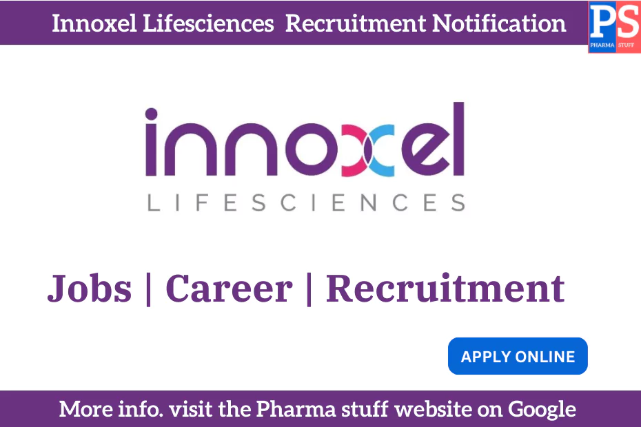 Innoxel Lifesciences Pharma Recruitment Notification