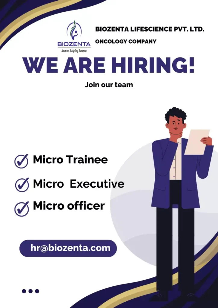 Microbiology Jobs in Himachal Pradesh with BioZenta Lifescience