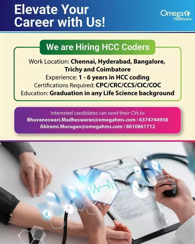 Omega Healthcare Hiring HCC Coders - Apply Now!