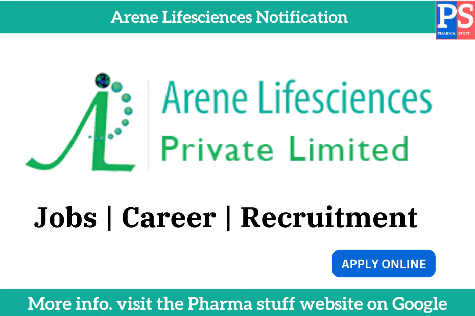 Arene Lifesciences Hiring for Production, Maintenance, QA, and Quality Control 3 Arene Lifesciences Hiring for Production, Maintenance, QA, and Quality Control
