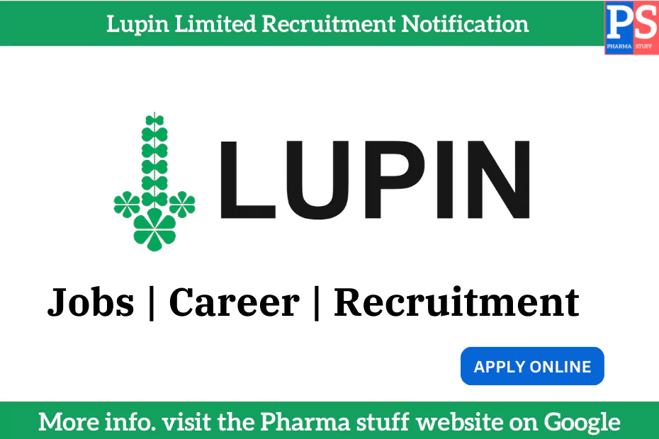 Join Lupin Limited as an Executive-Lab QA Professional 2 Lupin Limited Recruitment Notification