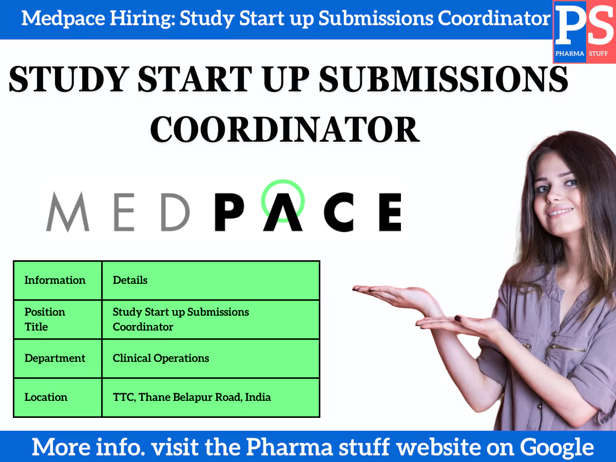 Senior Study Start up Submissions Coordinator (Remote based in Delhi) 3 Medpace Mumbai Hiring: Study Start up Submissions Coordinator