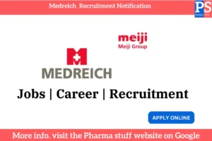 Medreich Recruitment Notification