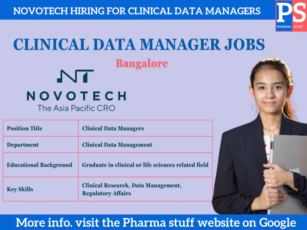 Novotech Hiring for Clinical Data Managers
