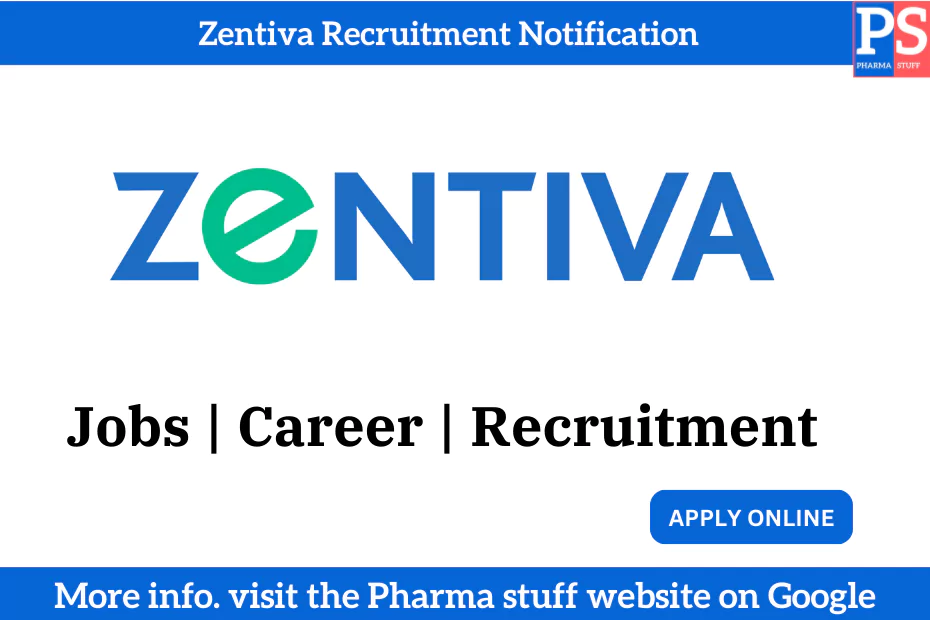 Zentiva Recruitment Notification