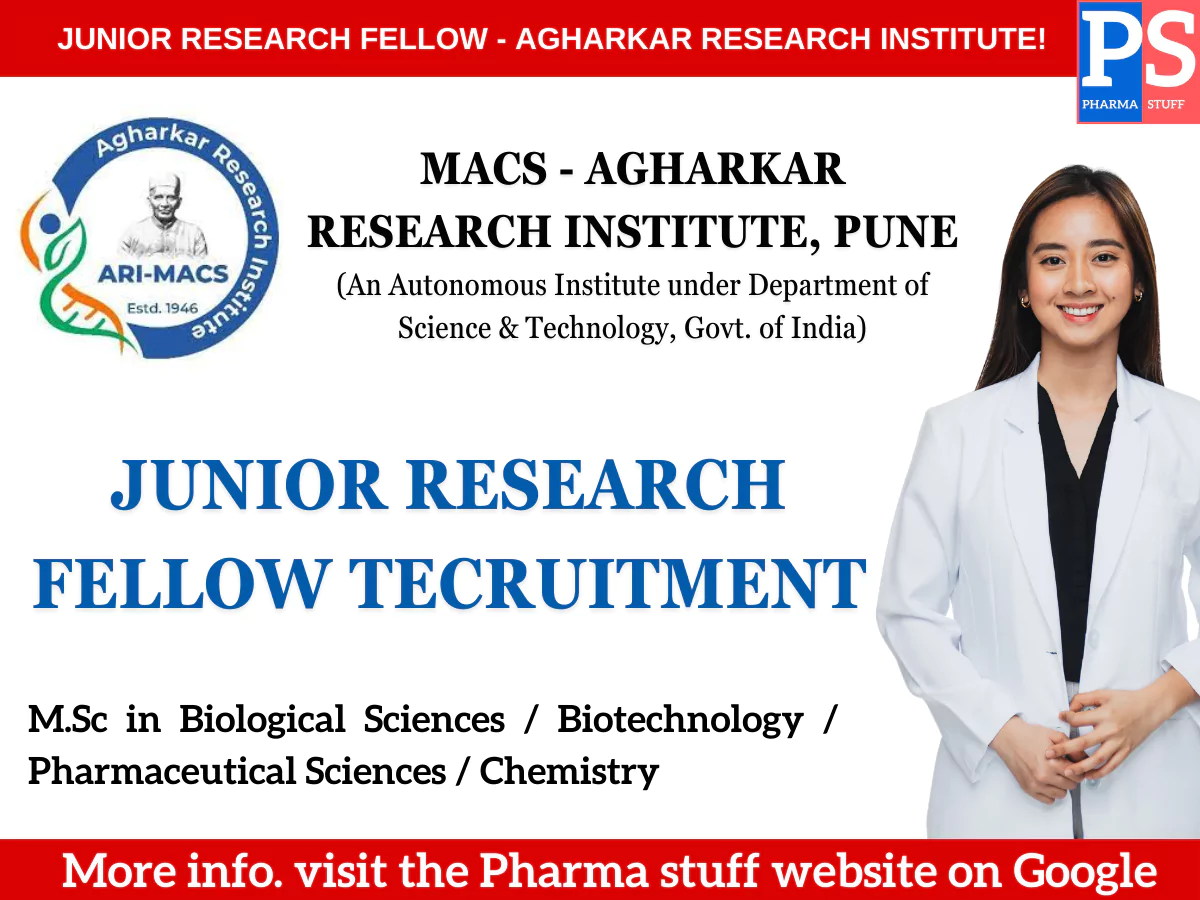 Junior Research Fellow Opportunity at MACS - Agharkar Research Institute!