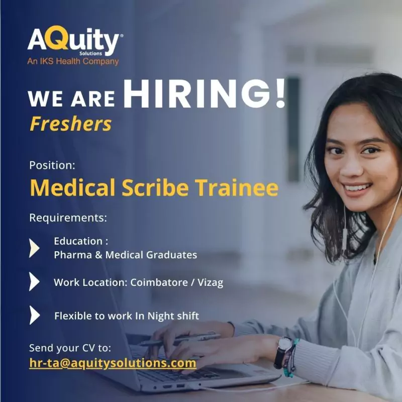 AQuity Solutions Medical Scribe Fresher opportunities in Coimbatore , Vizag 3 AQuity Solutions Medical Scribe Fresher opportunities in Coimbatore / Vizag