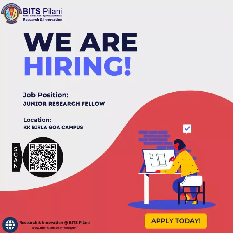 BITS Pilani Hiring Biotech & Pharma Graduates for Junior Research Fellow in Goa