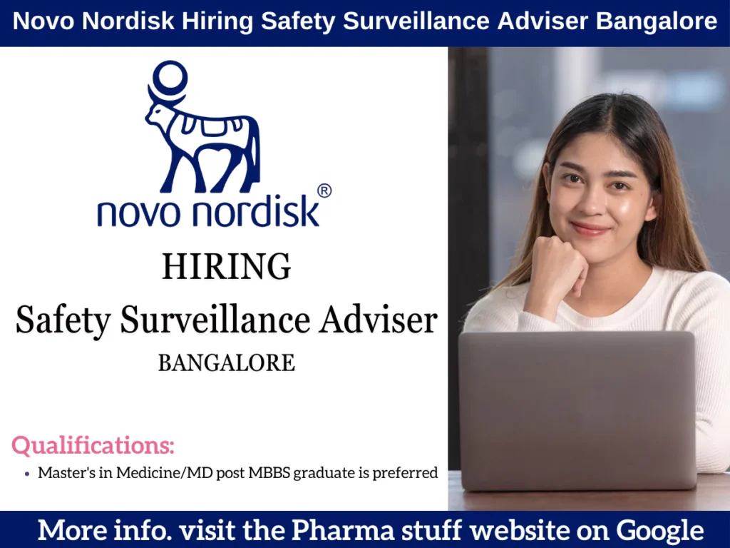 Novo Nordisk Hiring Safety Surveillance Adviser Bangalore