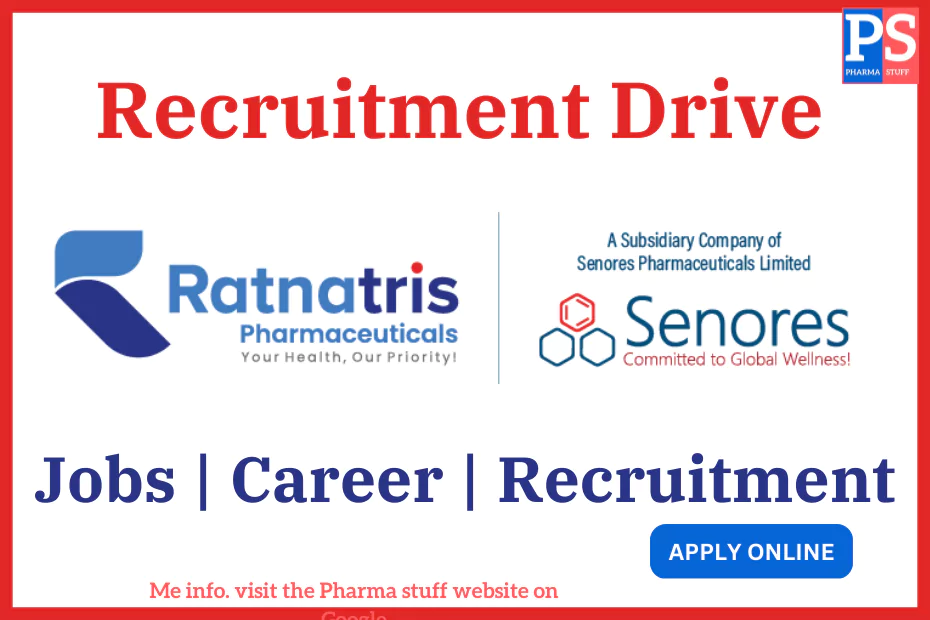 Ratnatris Pharmaceuticals Walk-In Interview for Microbiology and Quality Assurance Roles