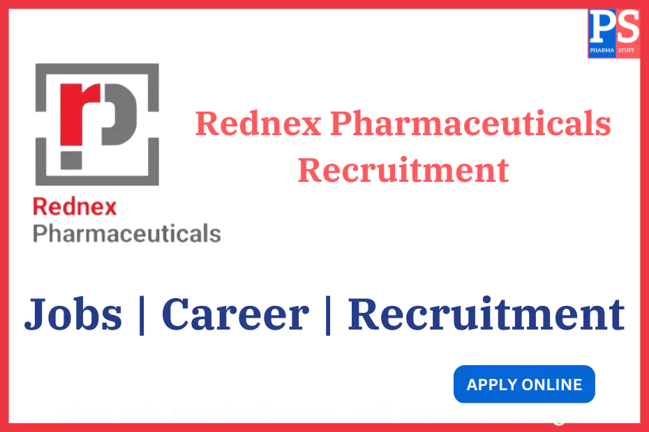 Rednex Pharmaceuticals Recruitment notification