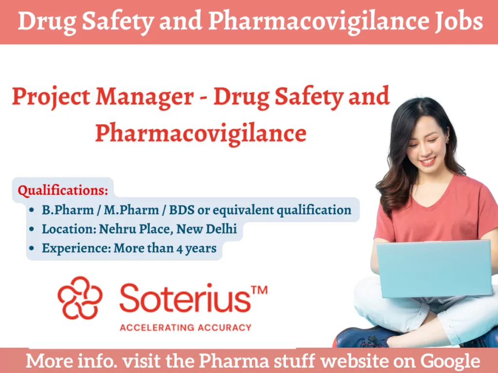 Project Manager - Drug Safety and Pharmacovigilance Job Opening in Delhi