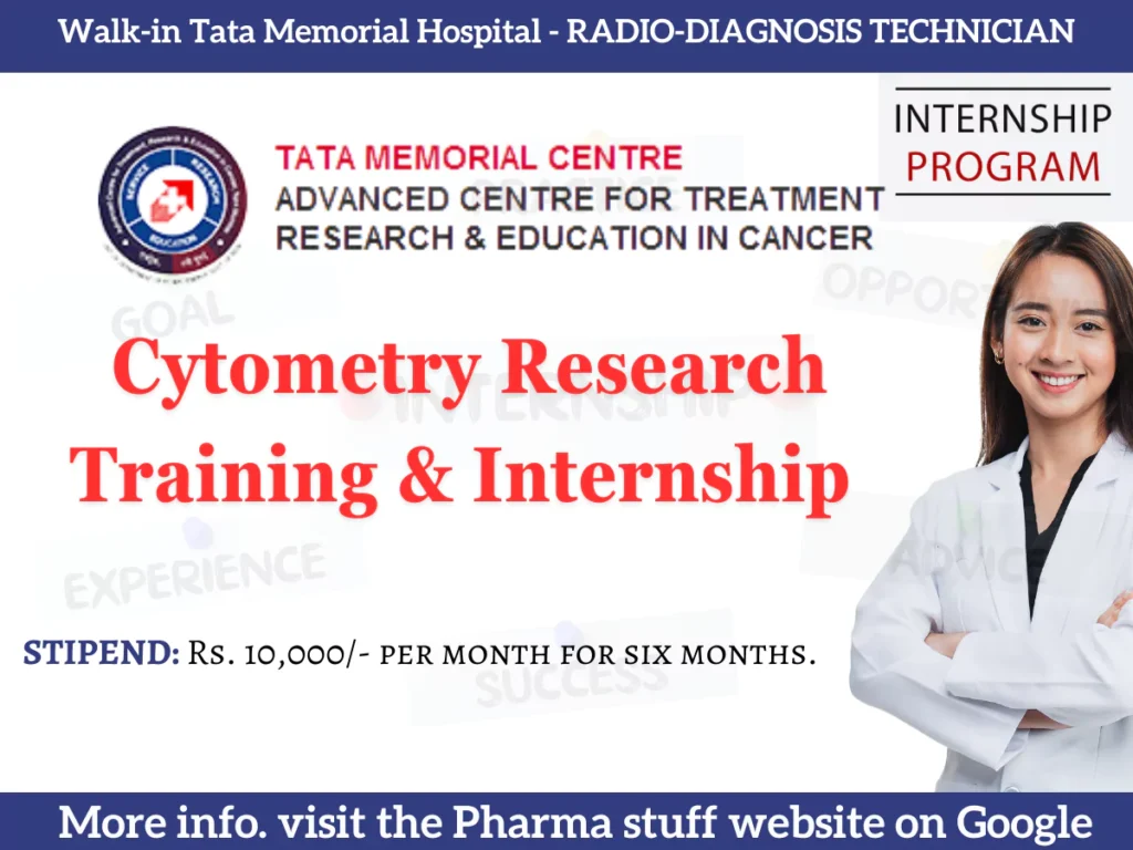 Cytometry Research Training & Internship Opportunity at Tata Memorial Centre