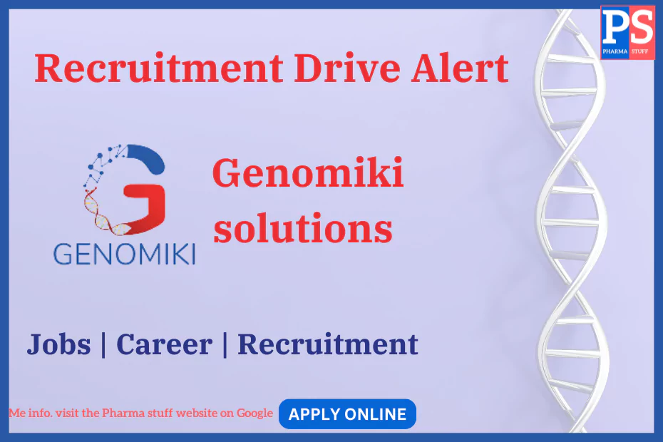 Genomiki solutions Recruitment - Job vacancies