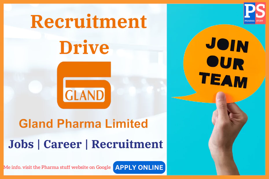 Gland Pharma Walk-In Interview for Production (Injectables) Roles in Hyderabad 3 Gland Pharma Walk-In Interview for Production (Injectables) Roles in Hyderabad