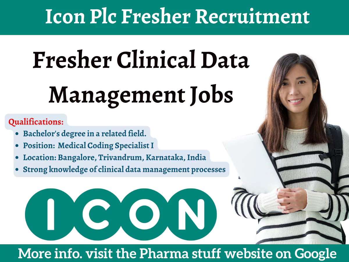  Icon Plc Fresher Recruitment: Join as a Clinical Data Management Specialist