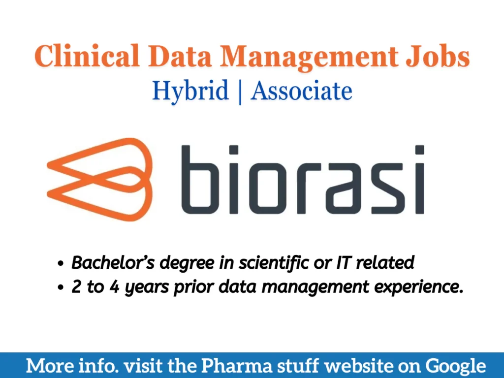 Hybrid Clinical Data Management Associate Jobs at Biorasi