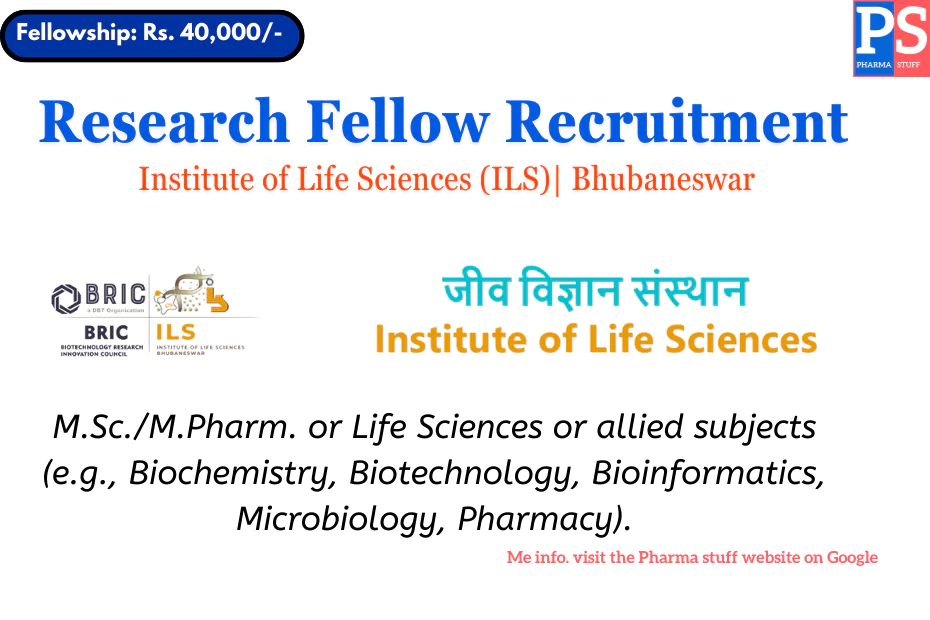 Institute of Life Sciences (ILS) Walk-in-Interview for Research Fellow