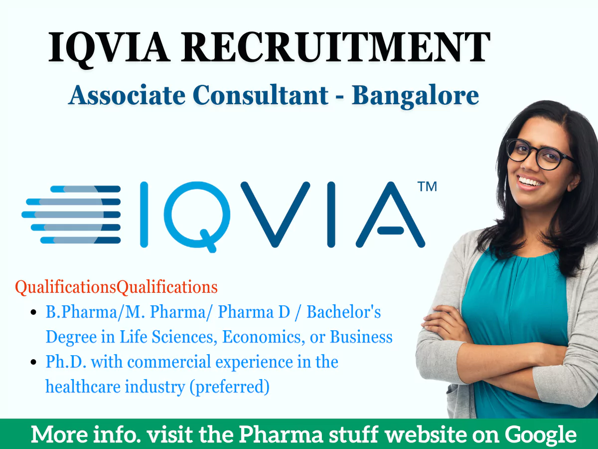 IQVIA Hiring Associate Consultant Bangalore for All Lifesciences 3 IQVIA Hiring Associate Consultant Bangalore for All Lifesciences
