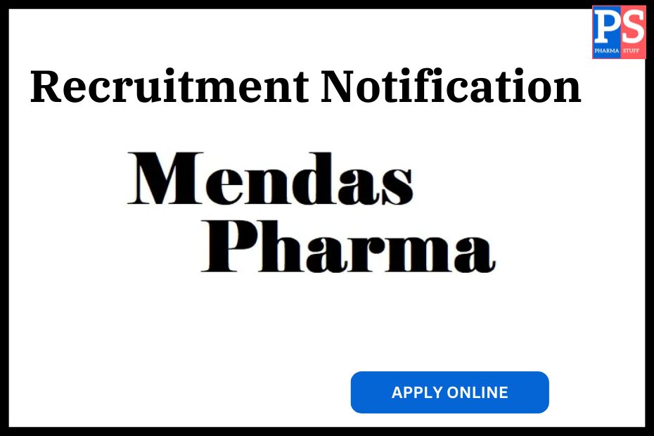 Mendas Pharma Job Openings for Production and Quality Control