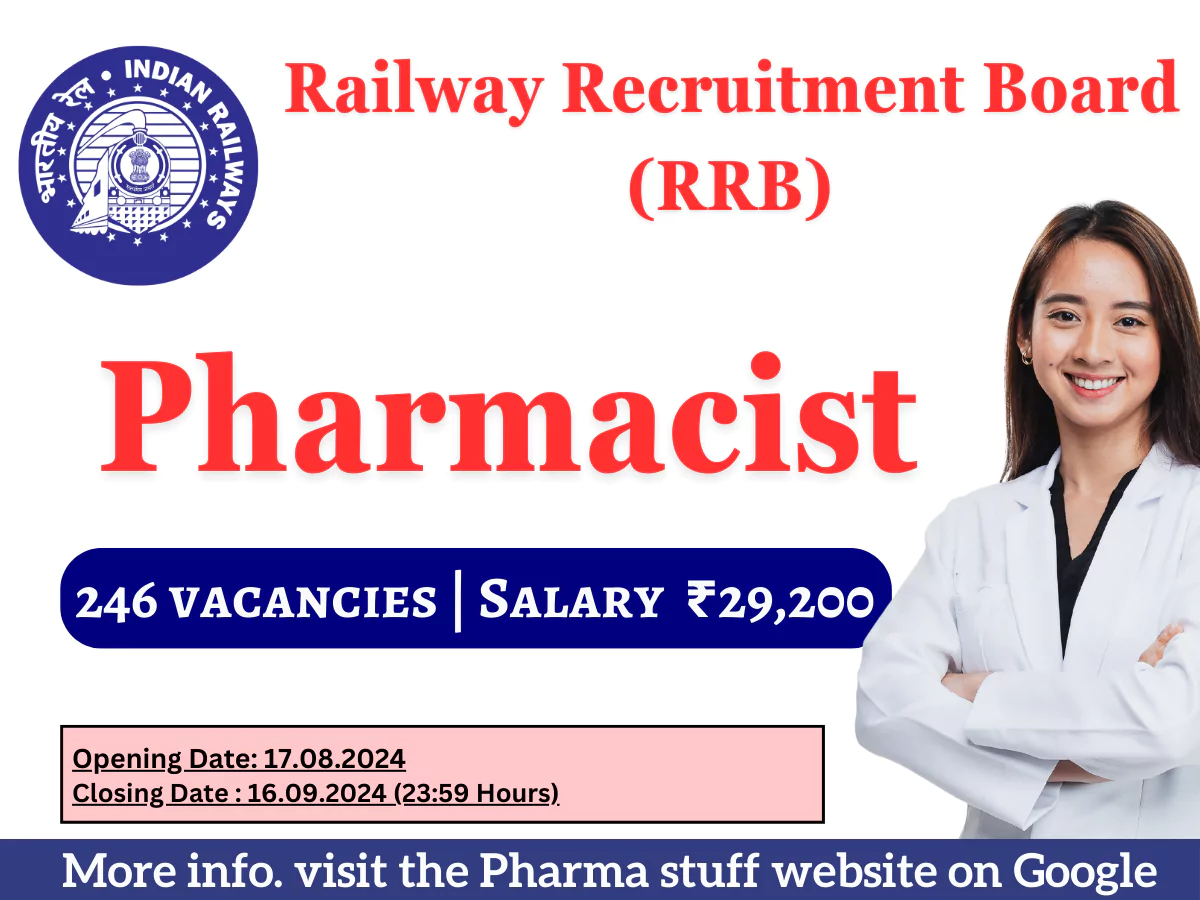 RRB Pharmacist Recruitment 2024 | Vacancy in Railways 2 RRB Pharmacist Recruitment 2024 Vacancy in Railways