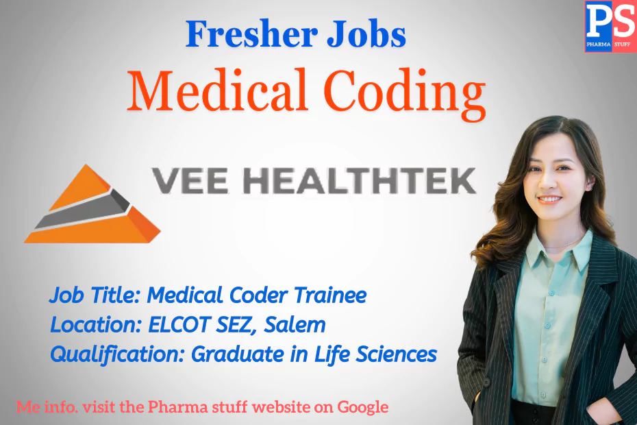 Vee Healthtek Hiring Fresher Medical Coder Trainees | Apply Now in Salem