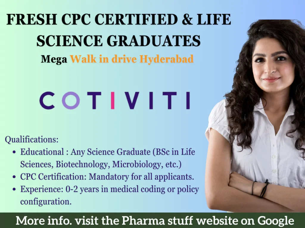 Cotiviti India Hiring Fresh CPC Certified & Life Science Graduates | Policy Configuration Analyst 3 Cotiviti India Hiring Fresh CPC Certified & Life Science Graduates | Policy Configuration Analyst Role in Hyderabad