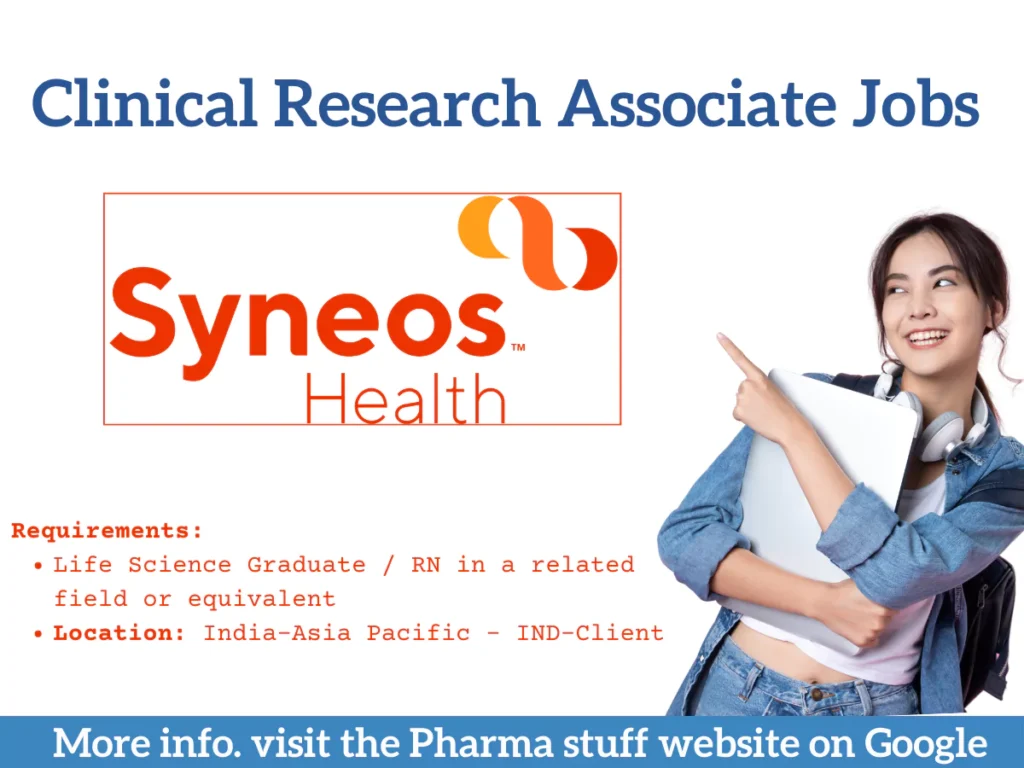 Syneos Health Hiring Clinical Research Associate I (Mumbai)