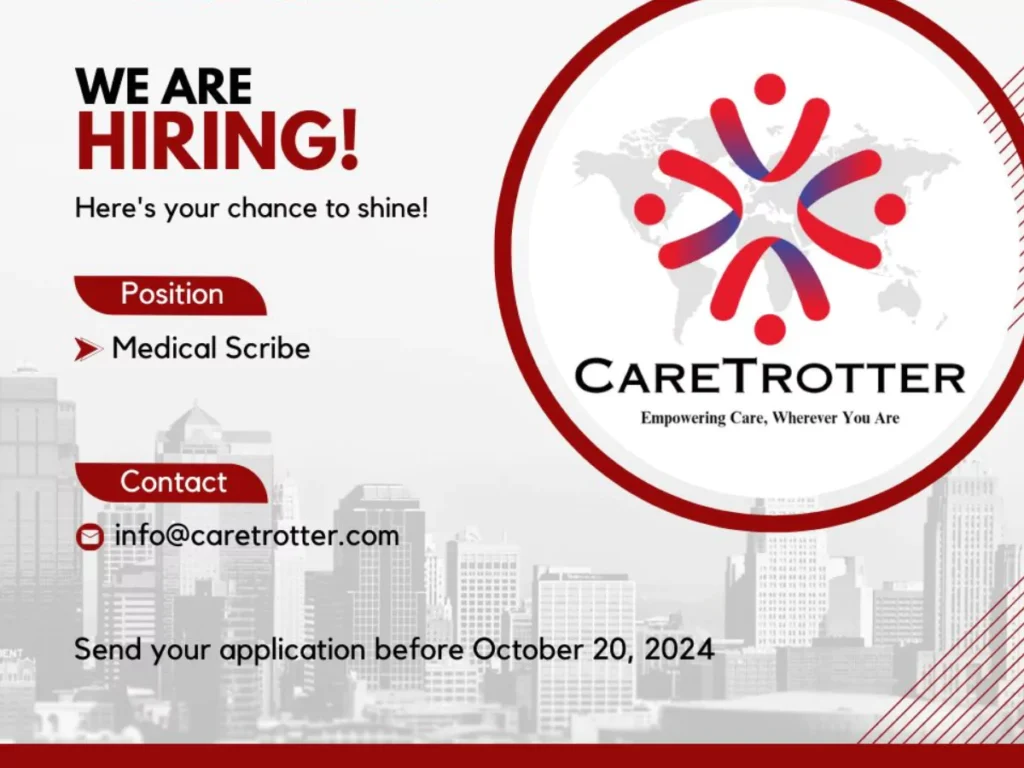 CareTrotter Hiring Medical Scribes
